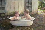 Steve Hanks Baby Bath painting
